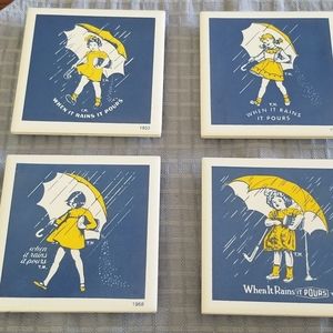 Vintage Morton Salt Kitchen Trivets